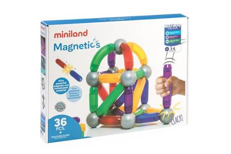Klocki magnetyczne Magnetics 36 elementów Miniland 