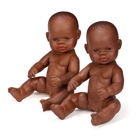 Lalka dziewczynka Afrykanka 32cm + Ubranko Miniland Baby