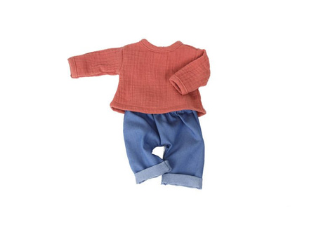Zestaw: Spodenki jeansowe + bluzka Terra Cotta ROZMIAR 38